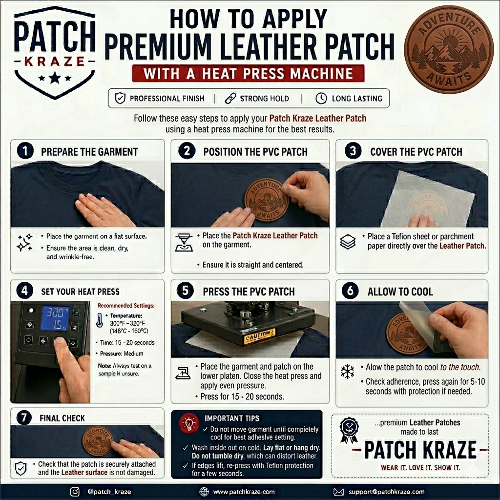 Faux Leather Patches