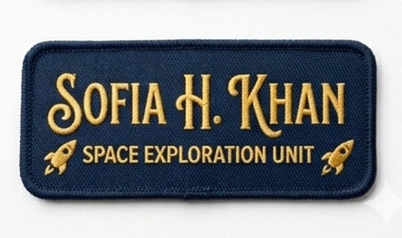 Custom Embroidered Name Patches
